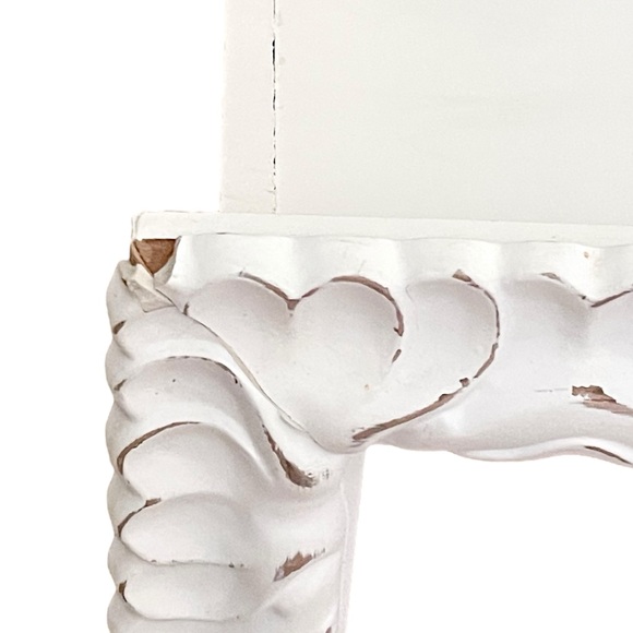 Hobby Lobby White Distressed Ornate Wood Composite Box Wall Frame Shelf - Picture 16 of 16